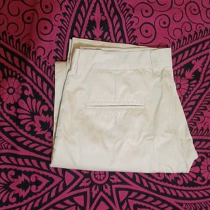 Cream Color Cotton Pant