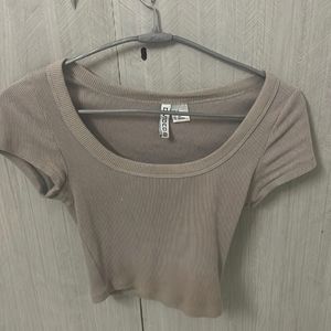 H&M Beige Crop Top