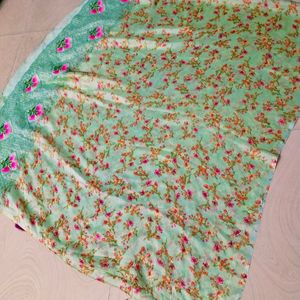 Floral Design Multi Colour Women Saree