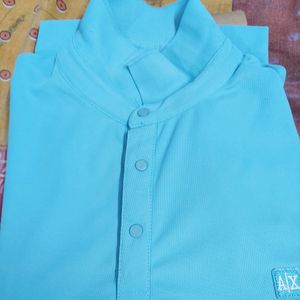 4XL Men Sky Blue New Tshirt