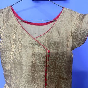 Pattu Febric Kurta -xs