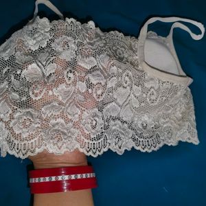 White Lace Bralette Price Dropped