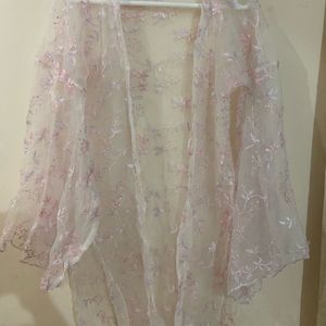 Kimono style Shrug pink