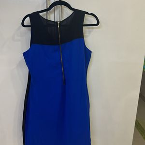 16 Size CODE Black & blue colourblock Party Dress