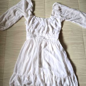 Women's White Skater Dress