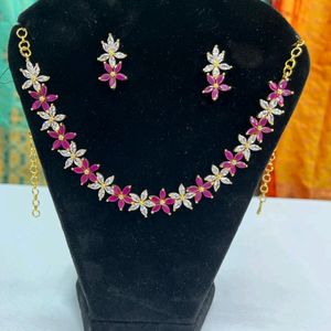 American Diamond Necklace Jewellery