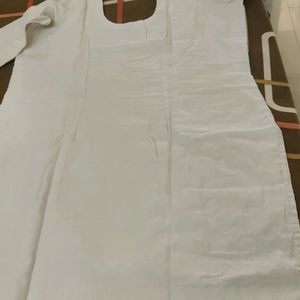 Chickenkari White Kurta