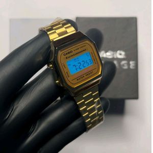 Casio Vintage Edition Gold Alarm Chrono Watch