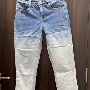 Dual Shade High Waist Denim