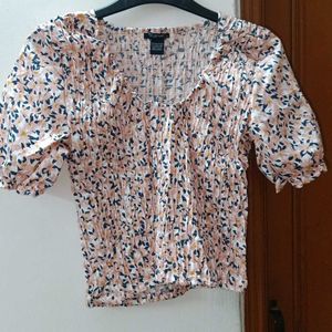 Price Drop Floral Print Top