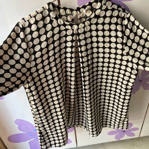 designer polka dot top