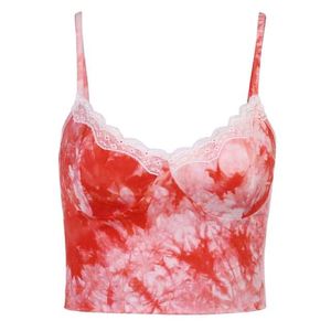 Tie-dye Lace Cami Top