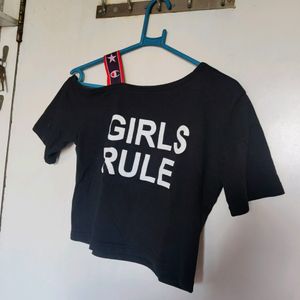 Girls Rule Black Top