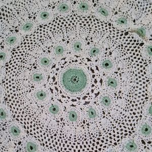 Set of 19 handmade lacy crochet mats