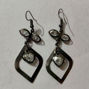 Metallic Black Lightweight Earrings