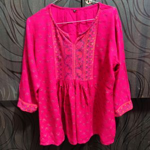 Kurti Style Rajasthani Print Top