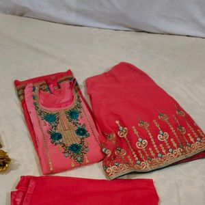 Beautiful Stitched Kurta Palazzo Dupatta Sets