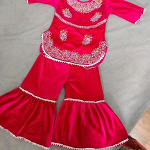 Beautiful Sharara Suit For Baby Girl
