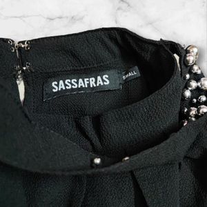 Sassafras Black Beaded Top