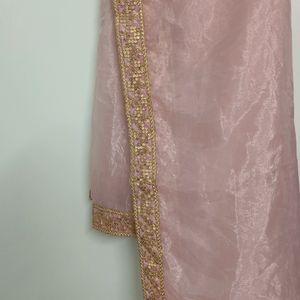 Rose Gold Heavy Embroidery Lehenga