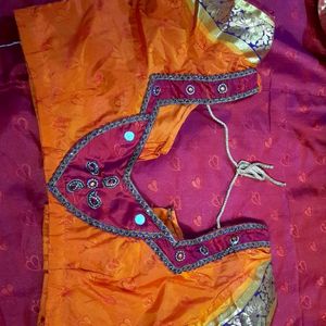 Kanchi Pattu Saree With Blouse