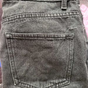 Grey Black Flared Jeans