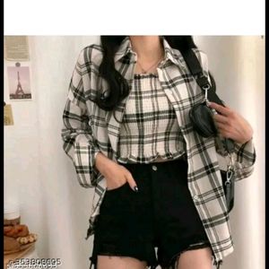 Checked Shirt With Crop Top