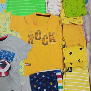 Kids Tshirt Pyjama Shorts All In 1 Pack