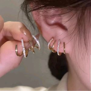 Stainless Steel Stud Cuff Earring