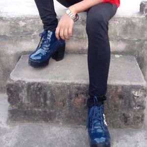 Stylish Navy Blue Boots