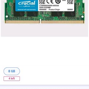 Crucial  8GB DDR4 Ram 2666