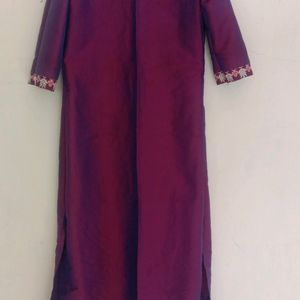 Purple Kurti Set