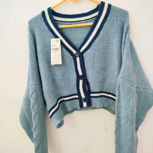 Woollen Cardigan 🩵