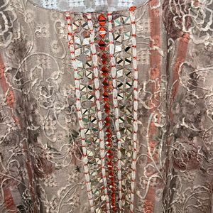 Pakistani Cotton Chickenkari Full Handwork