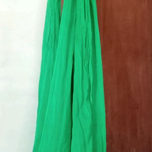 Green Shawl With Golden End