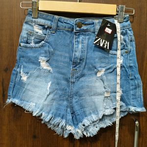 Distressed Denim Shorts For Girls