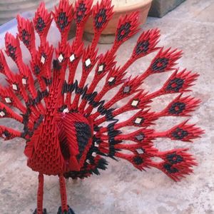 3d Origami Handmade Peacock