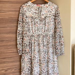 Floral Korean Coquette Dress