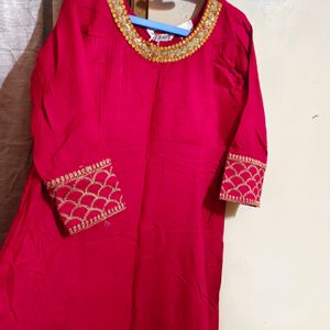 Magenta Anarkali Totally New Kurti