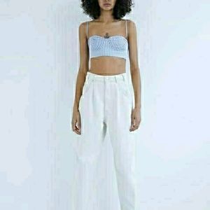 Zara Corset crop top Size L