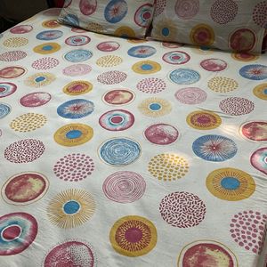 Pure Cotton Double Bedsheet