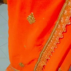 Saree With Blouse Material