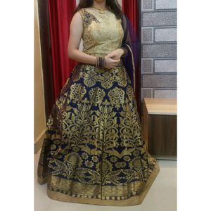 Royal Blue Heavy Lehenga Choli Set