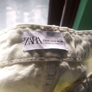 Zara Lemon Green Jeans.