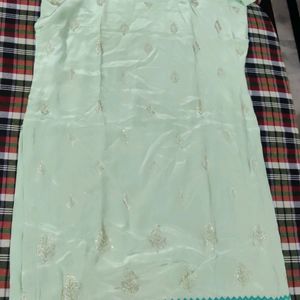 Pista Green  Party Wear Kurta Set