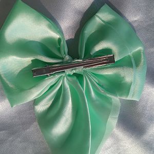 Satin Bow Clip