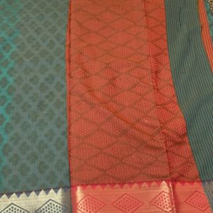 New Silk Cotton Officewear Saree For Grabs