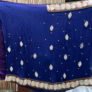 Royal Blue Exclusive Wedding Saree