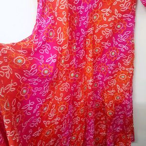 Orangish Pink Kurta