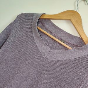 Lavender Blingy Sweater Top.